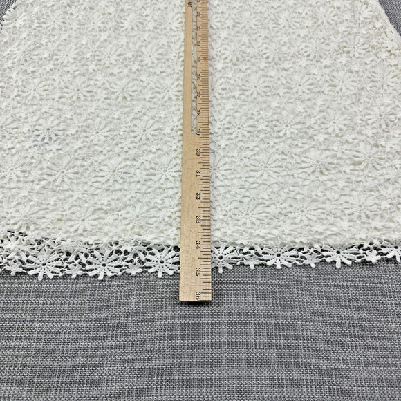 Ralph Lauren LRL Lace Dress Large White Crochet Floral Lined Cottagecore‎ Boho - Picture 8 of 9